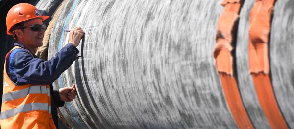 Строительство газопровода Северный поток-2 в Ленинградской области Строительство газопровода Северный поток-2 в Ленинградской области - 俄罗斯卫星通讯社