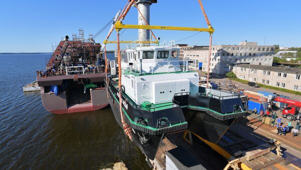 俄最新型水文測量艇“阿納托利•克尼亞澤夫”號將在奧卡造船廠開工 - 俄羅斯衛星通訊社