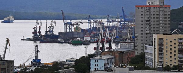 俄符拉迪沃斯托克近30辆汽车陷入冰中 - 俄罗斯卫星通讯社