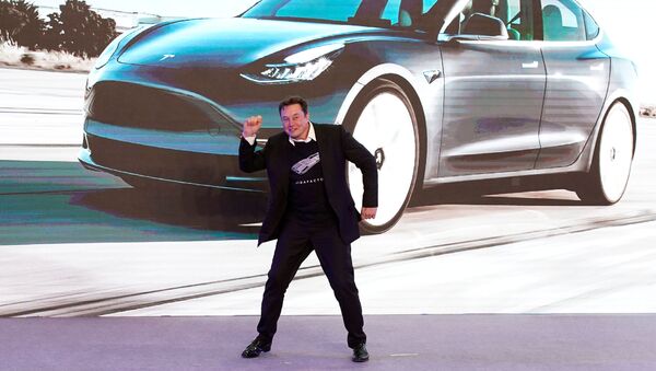 Илон Маск на церемонии запуска сборки новых Tesla в Китае - 俄罗斯卫星通讯社