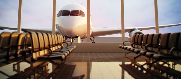 Зал ожидания в аэропорту Зал ожидания в аэропорту - 俄羅斯衛星通訊社