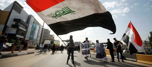 Участники антиамериканской акции протеста в Тегеране, Иран - 俄罗斯卫星通讯社