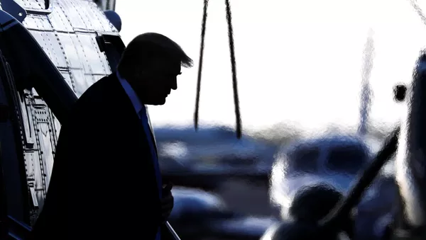 Президент США Дональд Трамп в аэропорту Майами - 俄羅斯衛星通訊社
