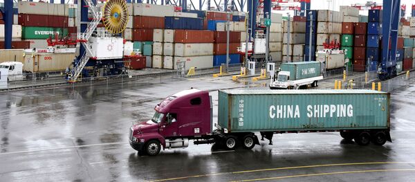 Контейнеры в порту Сан-Педро в Калифорнии - 俄罗斯卫星通讯社