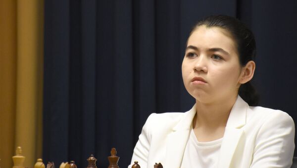 Александра Горячкина во время шахматного турнира - 俄羅斯衛星通訊社