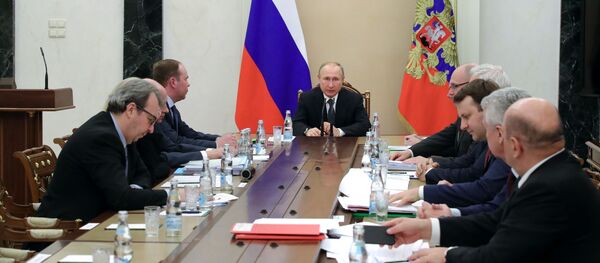 13 января 2019. Президент РФ Владимир Путин проводит совещание по подготовке послания президента РФ к Федеральному Собранию - 俄羅斯衛星通訊社