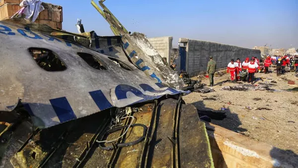 На месте крушения пассажирского лайнера Украины Boeing 737-800 в Иране - 俄罗斯卫星通讯社
