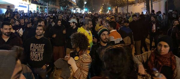 Протестные акции в Бейруте Протестные акции в Бейруте - 俄罗斯卫星通讯社