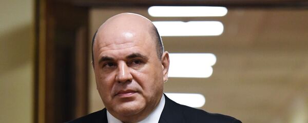 16.01.2020 Кандидат на пост премьер-министра РФ Михаил Мишустин перед встречей с членами фракции Единая Россия в Госдуме РФ.  - 俄羅斯衛星通訊社