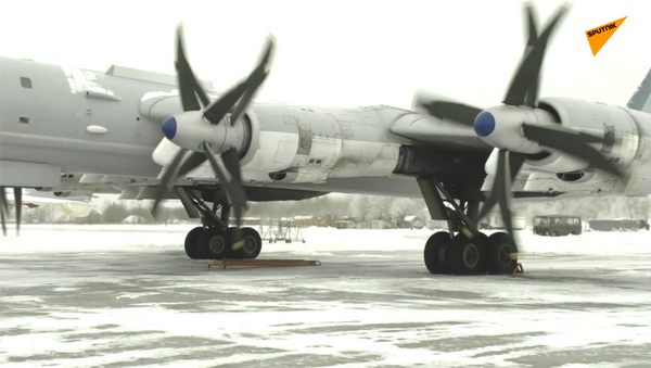 “圖-95MS”轟炸機在低溫條件下飛行 - 俄羅斯衛星通訊社