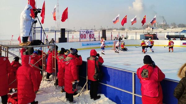 俄中阿穆爾河冰面上舉行的冬季運動節（資料圖片） - 俄羅斯衛星通訊社