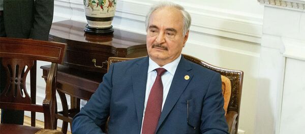 Командующий Ливийской Народной армией маршал Халифа Хафтар. Командующий Ливийской Народной армией маршал Халифа Хафтар. - 俄羅斯衛星通訊社