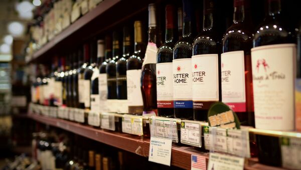 Американкие вина в китайском магазине  - 俄罗斯卫星通讯社