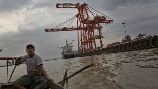 Торговый порт в Мьянме - 俄罗斯卫星通讯社