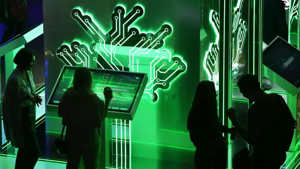 Посетители конференции по искусственному интеллекту Artificial Intelligence Journey (AIJ) в Москве - 俄羅斯衛星通訊社
