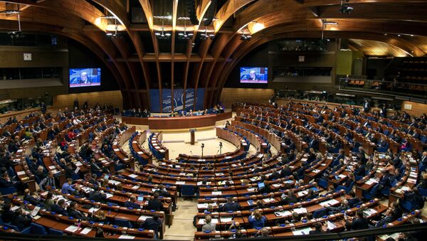 Заседание зимней сессии Парламентской ассамблеи Совета Европы (ПАСЕ) во французском Страсбурге.  - 俄罗斯卫星通讯社