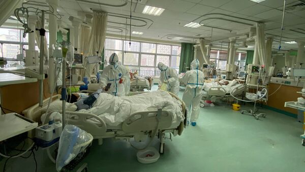 Пациенты в Центральной больнице китайского города Ухань  - 俄羅斯衛星通訊社