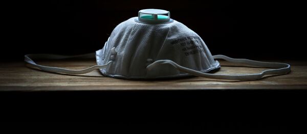 Защитная маска на столе - 俄罗斯卫星通讯社