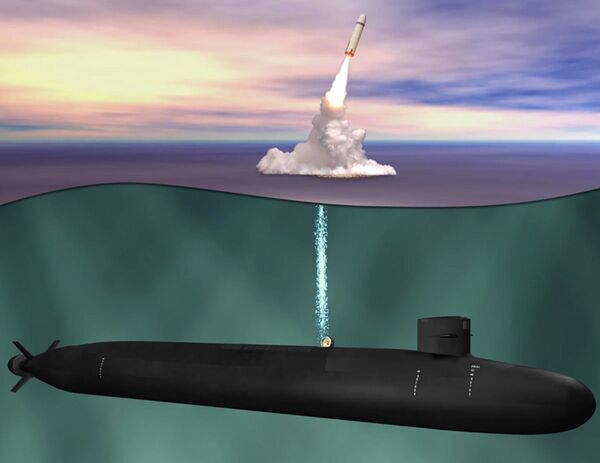 Иллюстрация подводной лодки Ohio Replacement - 俄罗斯卫星通讯社