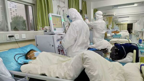 Лечение пациентов в центральной больнице города Ухань - 俄羅斯衛星通訊社