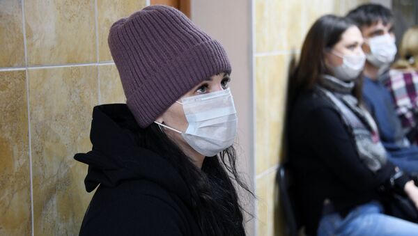 Пациенты ожидают приема врача в городской поликлинике - 俄羅斯衛星通訊社