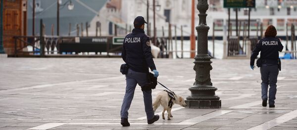 Итальянская полиция в Венеции Итальянская полиция в Венеции - 俄羅斯衛星通訊社