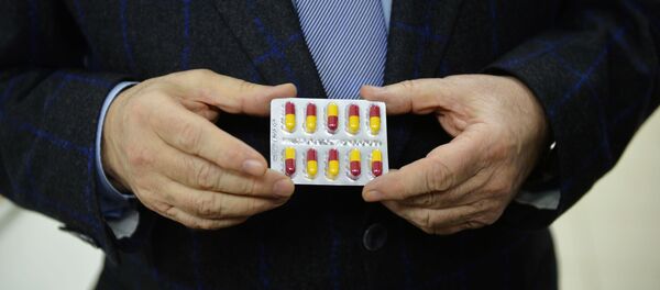 Капсулы лекарства Триазавирин  - 俄罗斯卫星通讯社