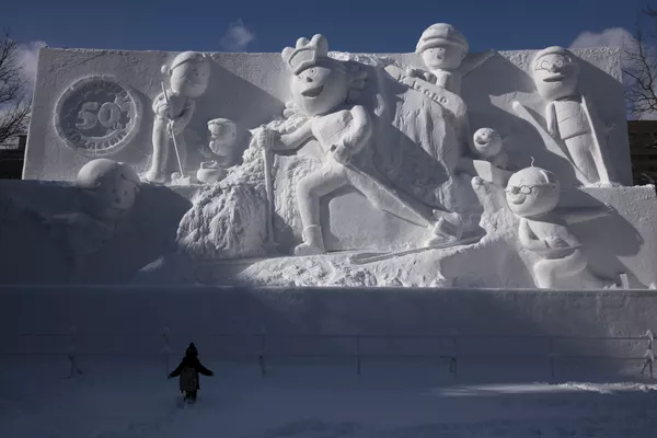 日本札幌冰雪節上的大型雪雕 日本札幌冰雪節上的大型雪雕 - 俄羅斯衛星通訊社