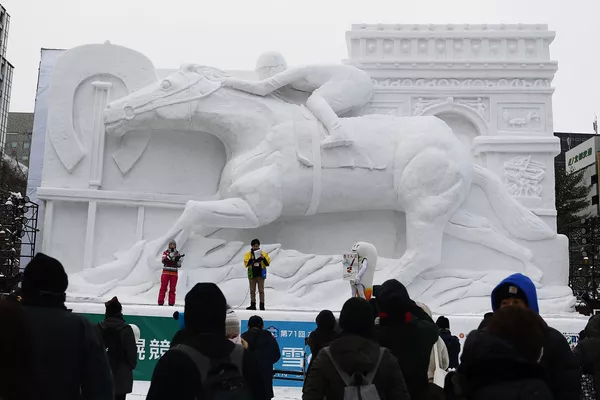 日本札幌冰雪節上的雪雕 日本札幌冰雪節上的雪雕 - 俄羅斯衛星通訊社