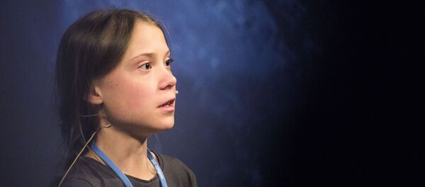 Шведская активистка Грета Тунберг на пресс-конференции перед климатическим протестом Марш за климат в Мадриде - 俄羅斯衛星通訊社
