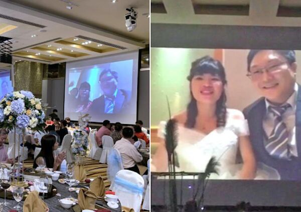 新加坡新婚夫妇因新冠疫情缺席婚礼现场（照片） - 俄罗斯卫星通讯社