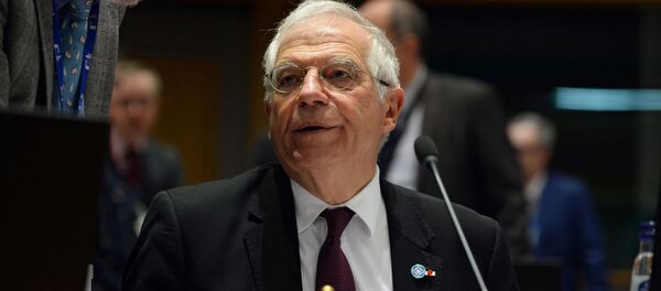 Верховный представитель Европейского союза по иностранным делам и политике безопасности Жозеп Боррель в Брюсселе  - 俄罗斯卫星通讯社