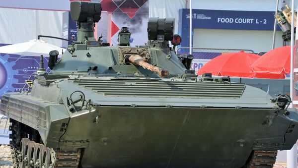 Модернизированная боевая машина пехоты БМП-2М на 11-ой международной выставке оборонной промышленности Defexpo India 2020 - 俄罗斯卫星通讯社