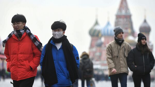 Туристы из Китая в Москве на Красной площади. - 俄羅斯衛星通訊社