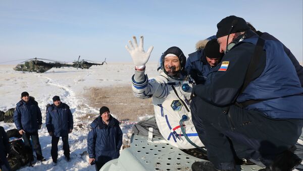 Член основного экипажа экспедиции МКС-60/61 астронавт ЕКА Лука Пармитано - 俄罗斯卫星通讯社