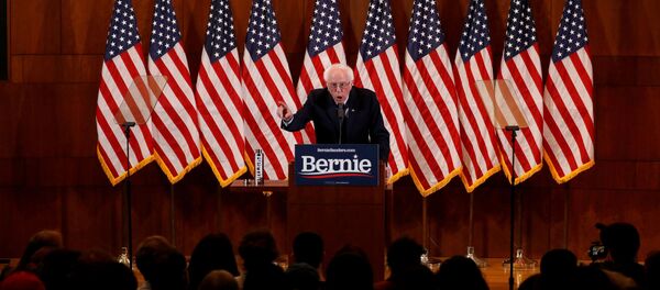 据媒体消息，桑德斯在民主党初选中拿下最大票仓加利福尼亚州 - 俄罗斯卫星通讯社