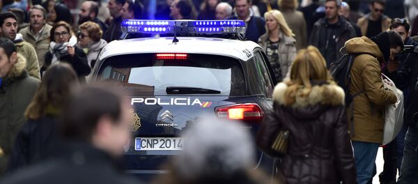 Полицейский автомобиль в Испании Полицейский автомобиль в Испании - 俄罗斯卫星通讯社