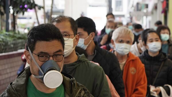People queue up to buy face masks in Hong Kong - 俄羅斯衛星通訊社