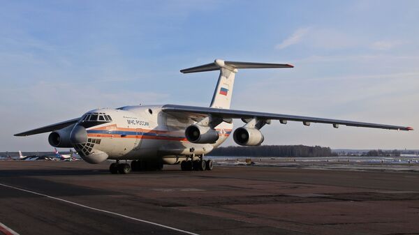 俄紧急情况部伊尔-76飞机在多莫杰多沃机场（资料图片） - 俄罗斯卫星通讯社