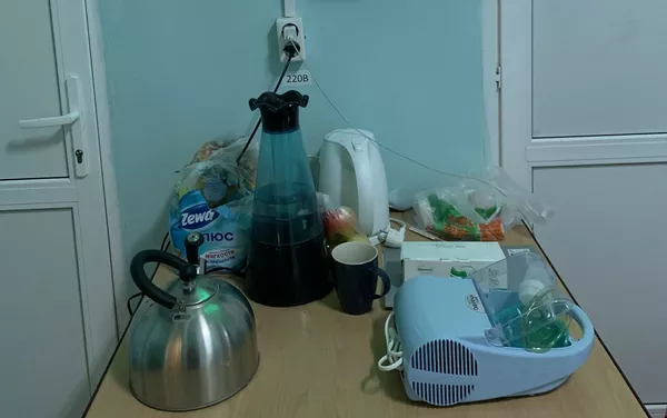 萬贇彬的病房一角 萬贇彬的病房一角 - 俄羅斯衛星通訊社