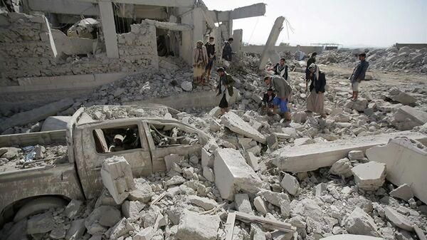 Разрушения в провинции Дхамар на юго-западе Йемена в результате авиаударов - 俄羅斯衛星通訊社
