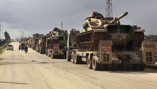 Турецкая военная техника в провинции Идлиб, Сирия - 俄羅斯衛星通訊社