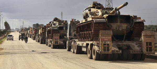 Турецкая военная техника в провинции Идлиб, Сирия - 俄罗斯卫星通讯社