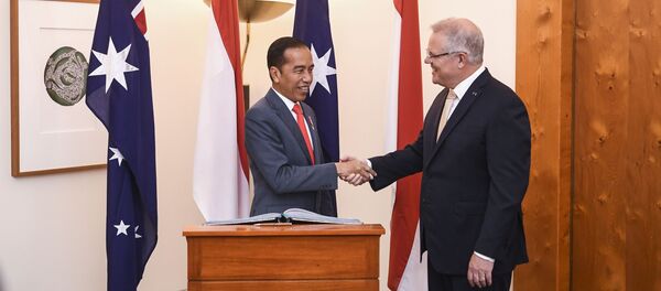 Визит президента Индонезии Джоко Видодо в Австралию.  - 俄罗斯卫星通讯社