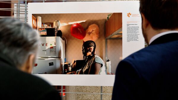 Выставка работ победителей Международного конкурса фотожурналистики имени Андрея Стенина в здании Европейского совета в Страсбурге - 俄罗斯卫星通讯社