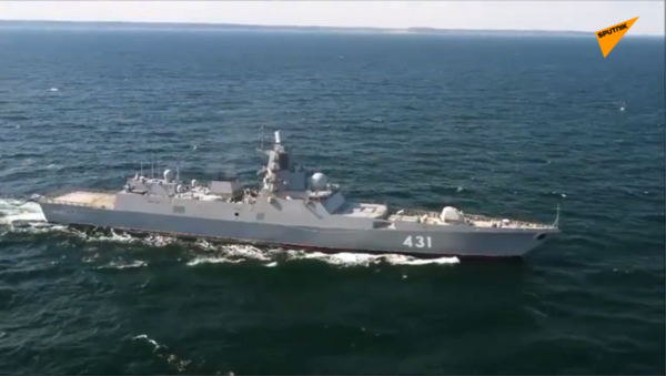  “卡萨托诺夫海军上将“号新型护卫舰海试视频曝光 - 俄罗斯卫星通讯社