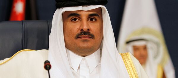 Эмир Катара Тамим бин Хамад Аль Тани в Эль-Кувейте, Кувейт - 俄羅斯衛星通訊社