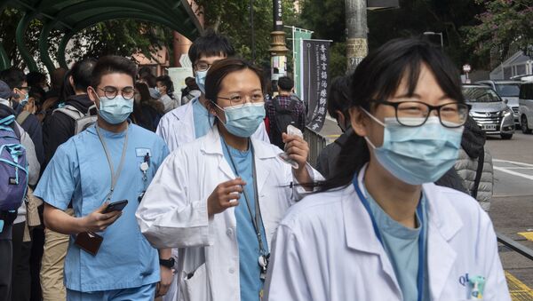 Медицинские работники в масках. Китай - 俄罗斯卫星通讯社