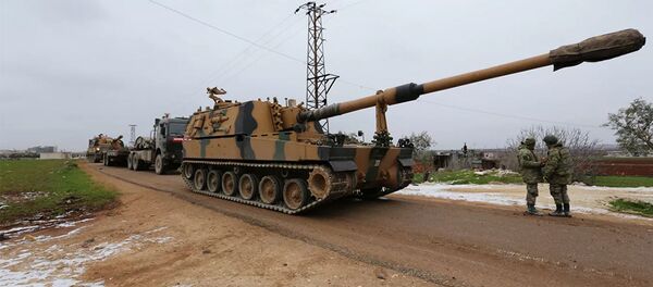 Турецкий военный конвой в окрестностях Идлиба. Сирия - 俄羅斯衛星通訊社