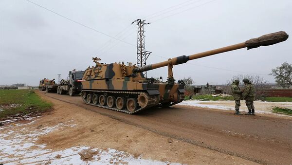 Турецкий военный конвой в окрестностях Идлиба. Сирия - 俄罗斯卫星通讯社